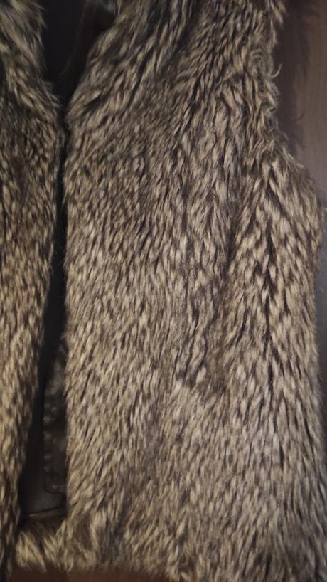 Vesta s umelej kožušiny, kenvelo,m
