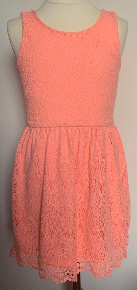 H&m neónové ružové šaty, h&m,134