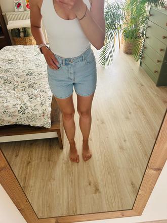 Skvelé rifľové bermudy značky zara, zara,s