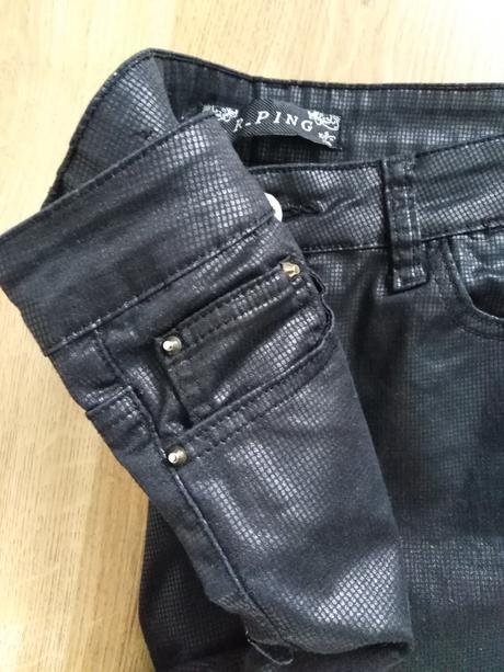 Lesklé nohavice 36/38, m