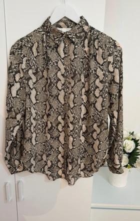 H&m štýlová blúzka s hadím vzorom, h&m,34