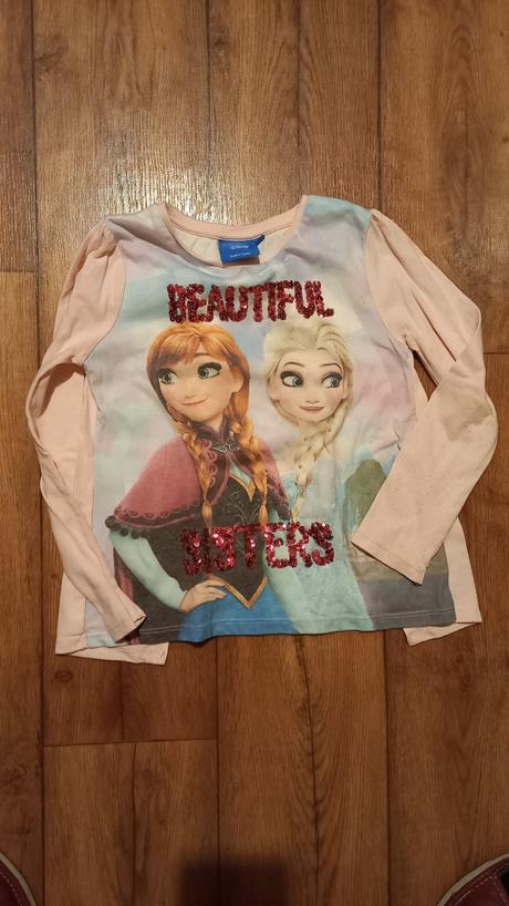 Tričko elsa 128 s čipkou, disney,128