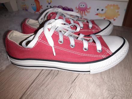 Červené nízke converse, converse,34