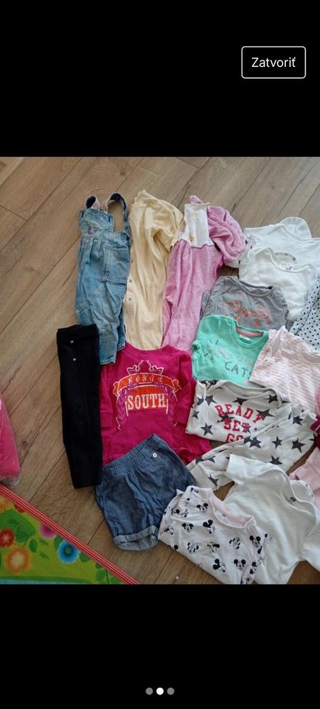 Balík dievčenského oblečenia 9-24 mesiacov, 68–80