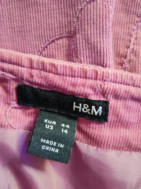 Menčestrová midi sukňa so vzorom h&m, h&m,xxl