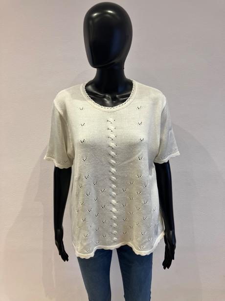 Dámsky sveter krátky rukáv berkertex (22-24), l