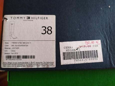 Tommy hilfiger čižmy na platforme, tommy hilfiger,38