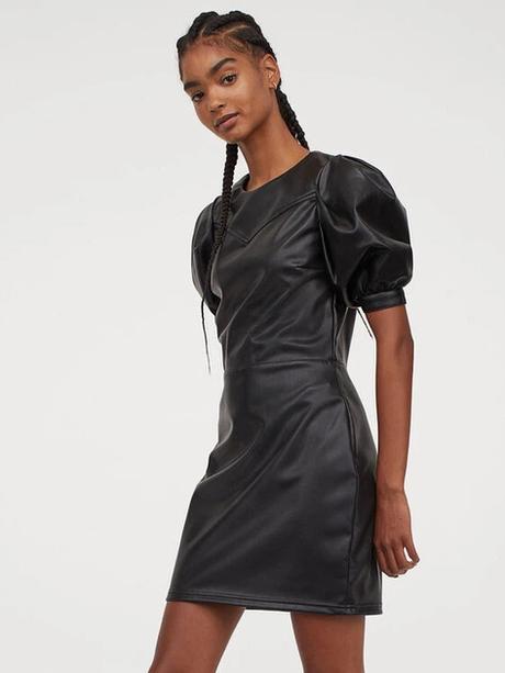 Koženkove šaty h&m 36, h&m,36