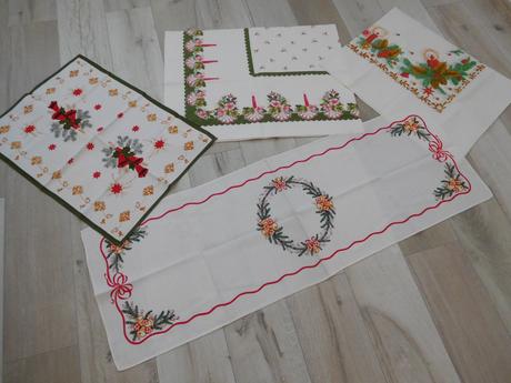 Vianočné obrusy retro, 