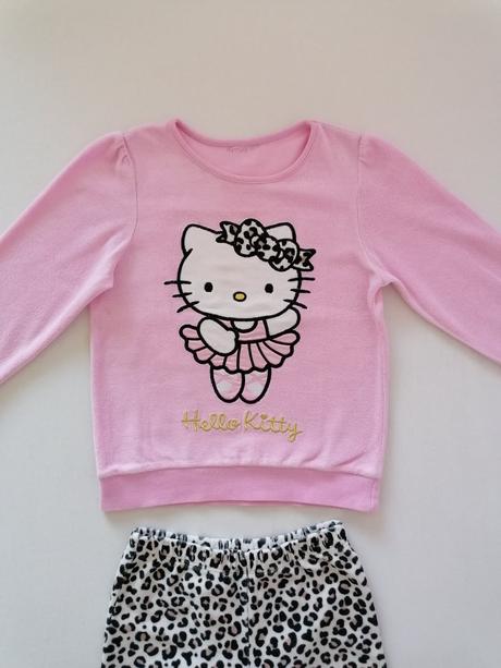 Velurove pyzamko 98/104 hello kitty, h&m,98