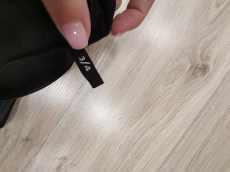 Dievčenské lesklé čierne legíny, calzedonia,98