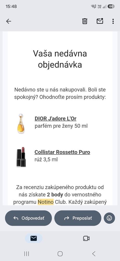 Dior parfém., 