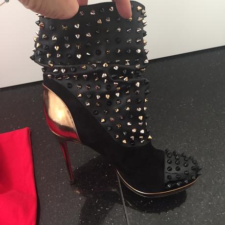 Christian louboutin spikes boots- ostnove čižmičky, 39
