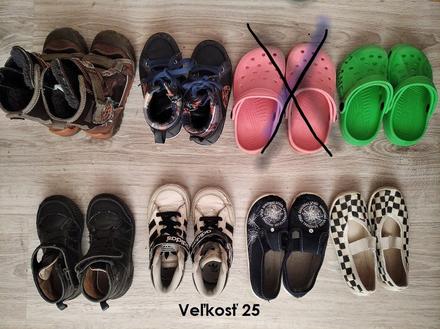 Detská obuv - veľkosť 25, 25