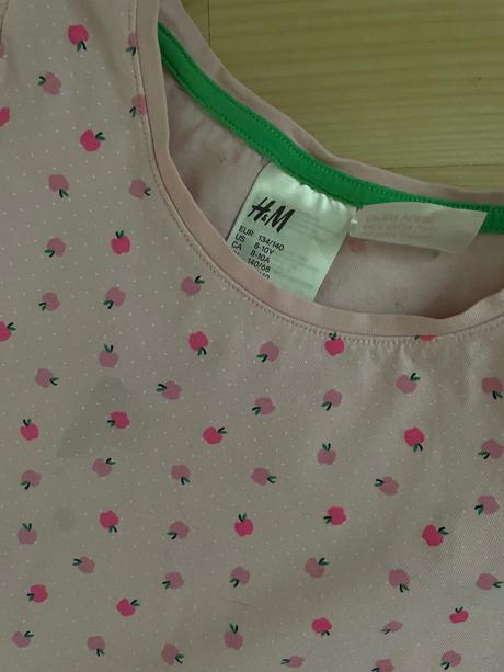 Pyžamko jabĺčko 8-10 rokov, h&m,140