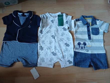 Letné overaly v.68 3-6mes, h&m,68