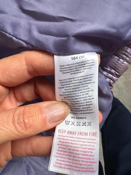 Oversize nafuknuta bunda leskla, pepco,164