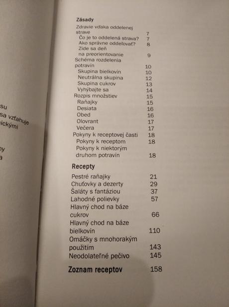 Oddelená strava - ursula summová,