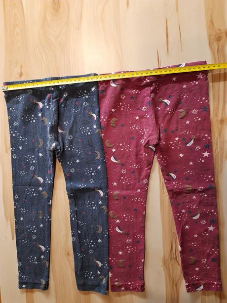 Tenké legínky 2 ks spolu, 104