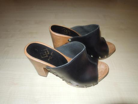 Čierne kožené vsuvky humanic 36, humanic,36