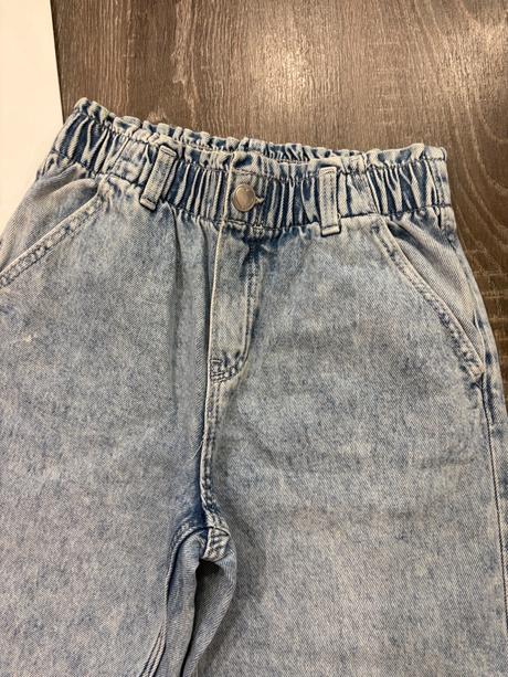 H&m široke dievcenske rifle na 7-8 rokov, h&m,128