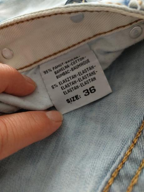 Kraťasy, denim,36