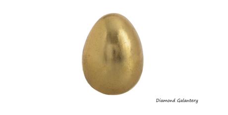 Veľkonočné vajíčko - zlaté - 60x85 mm, 