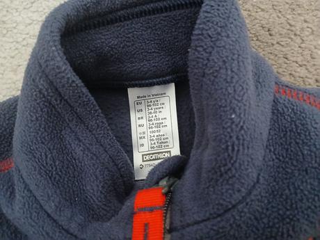 Flisova mikina 104, decathlon,104