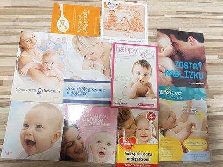 Rôzne brožúry o materstve a bábätkách darujem,