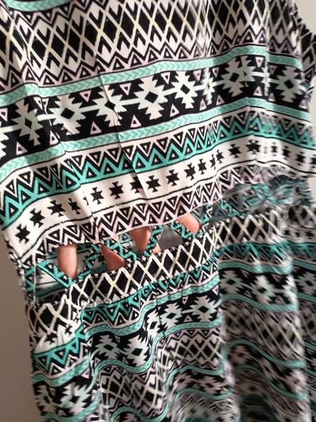 Letné šaty a priestrihmi, h&m,m