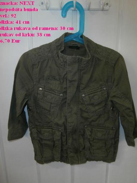 Bunda - vetrovka, next,92