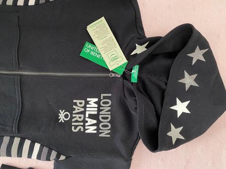 Mikina na zips benetton na 110 cm, nová s visačkou, benetton,110