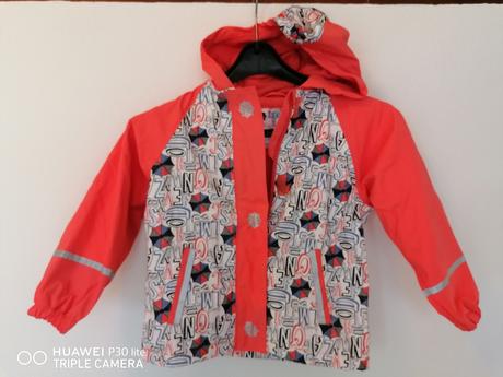 Nepremokavá zateplena vetrovka 4_6 r malo nosena, lupilu,110