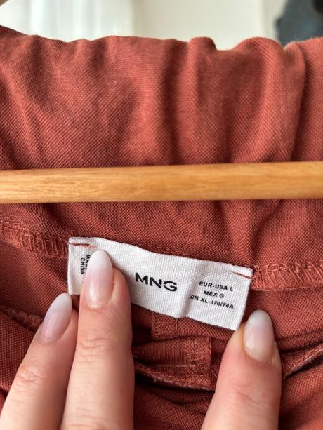 Tehlové nohavice, mango,l