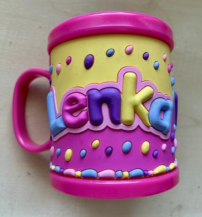 Plastový hrnček lenka,