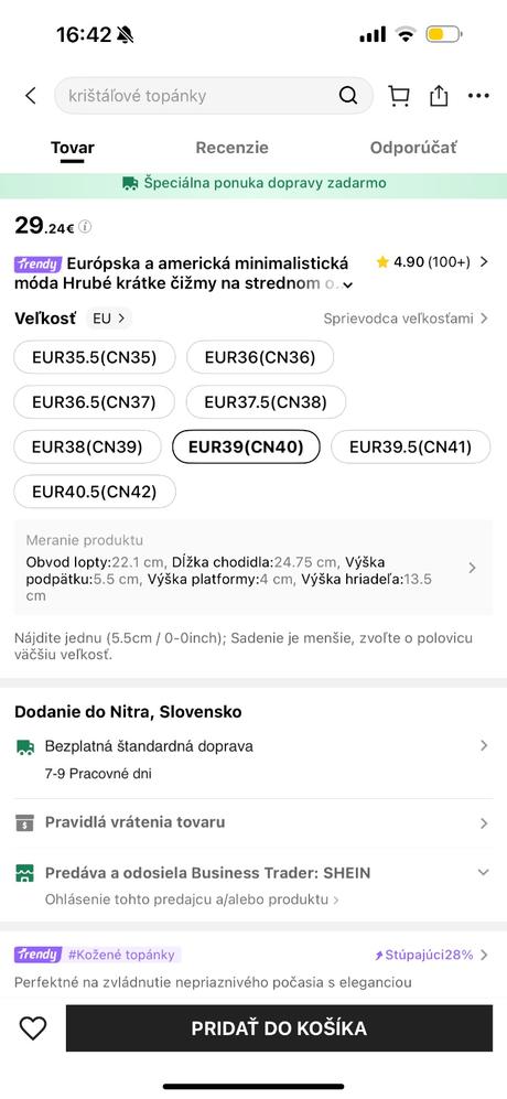 Holografické čižmy shein, 40