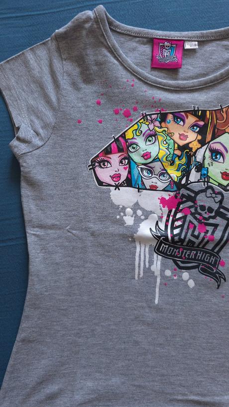 Predám dievčenské tričko zn. monsterhigh, 116