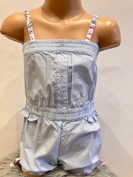 Dievčenský pásikavý letný overal overkids (5r.), 110