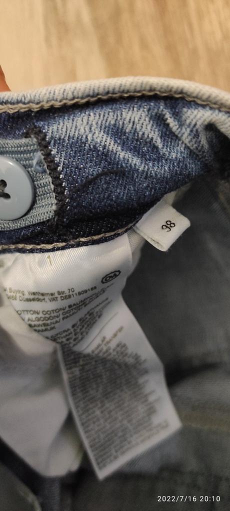 Riflove šortky, c&a,98