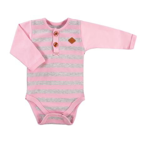 Dievčenské pruhované body s dlhým rukávom, 62 / 68 / 74 / 80 / 86