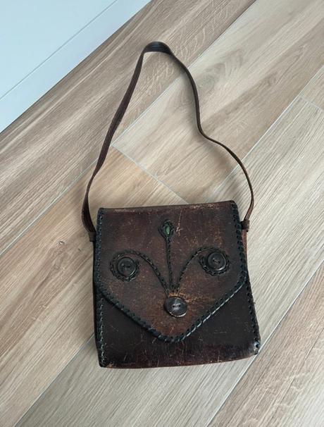 Vintage kožená kabelka,
