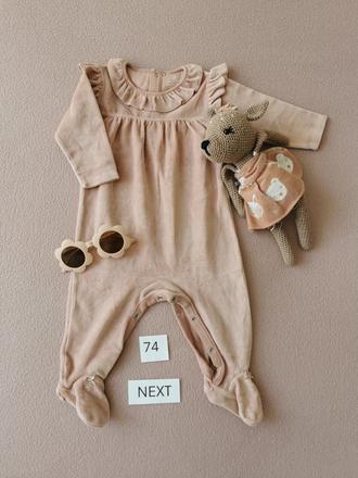 Next zamatový overal / pyžamko, next,74