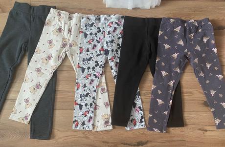 Balicek zateplenych legin a teplakov, h&m,104