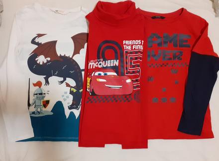 Tričká s dlhým rukávom, h&m,122