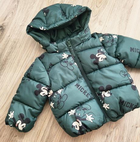 Zimná bunda mickey 74 na 6-9 mesiacov, h&m,74