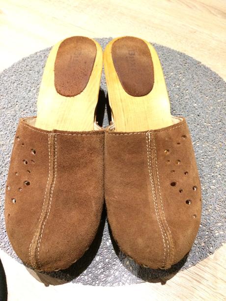 Elegantné dreváky - semišové, zn. buxa, 41