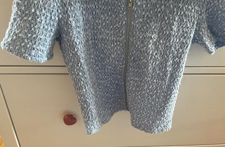 Bledomodré tričko na zips, fb sister, s/36, amisu,s