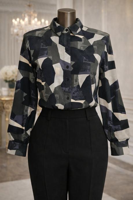 Elegantná košeľa vero moda s abstraktným vzorom, vero moda,36