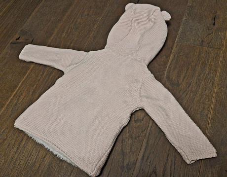 Nadherny zatepleny svetrik jemnej ruzovej na 6-9m, f&f,74