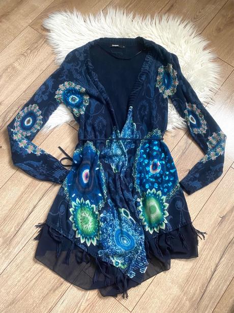 Desigual asymetricky kardigan s/m, desigual,s
